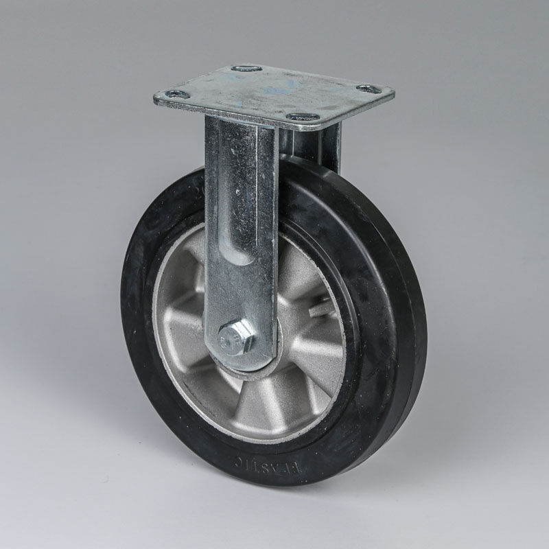 B2B Partner Bockrolle, 200 mm, schwarzer Gummi