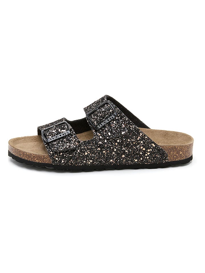 SABOKETS Pantoletten in Schwarz - 39