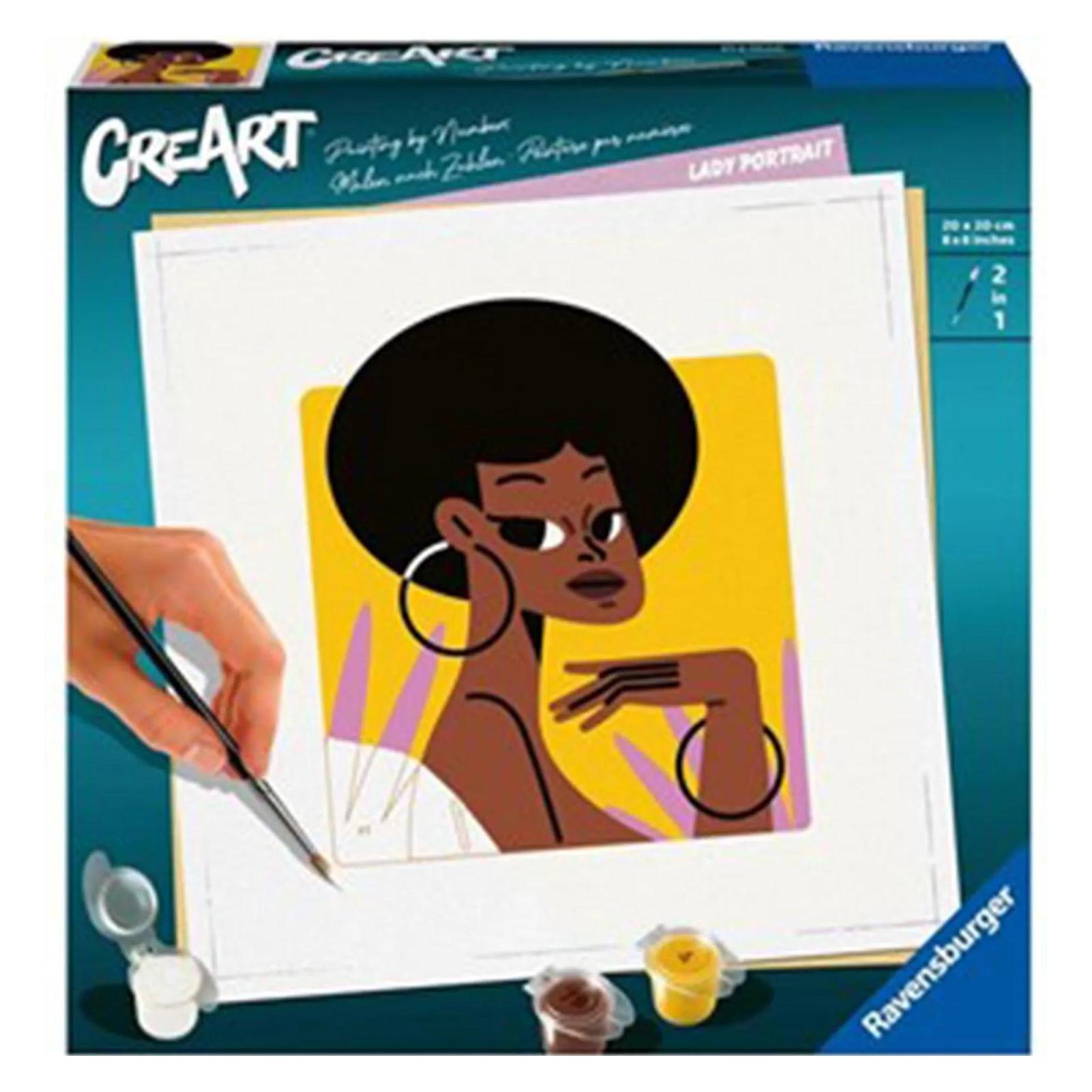 Ravensburger CreArt, Malen nach Zahlen Adults Trend - Damenportrait (23669)