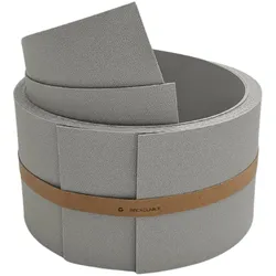 zaun|zu® Sichtschutzstreifen Premium Halbe Set Einzelstreifen Steingrau 2,55m