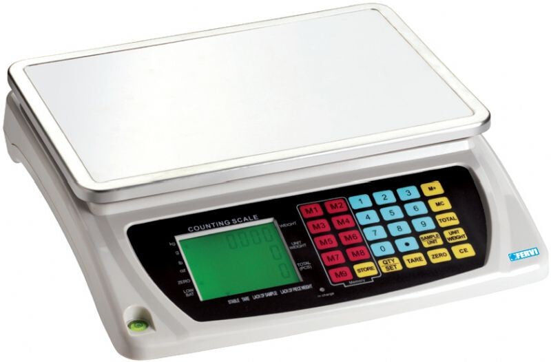 Fervi B004/7 Bilancia elettronica digitale contapezzi ricaricabile