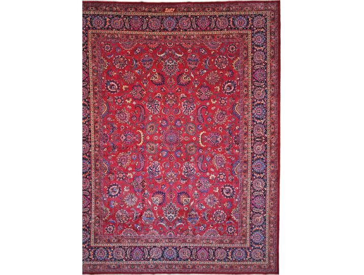 Mashhad Teppich 371x464 Handgeknüpft Orientteppich Perserteppich Wolle