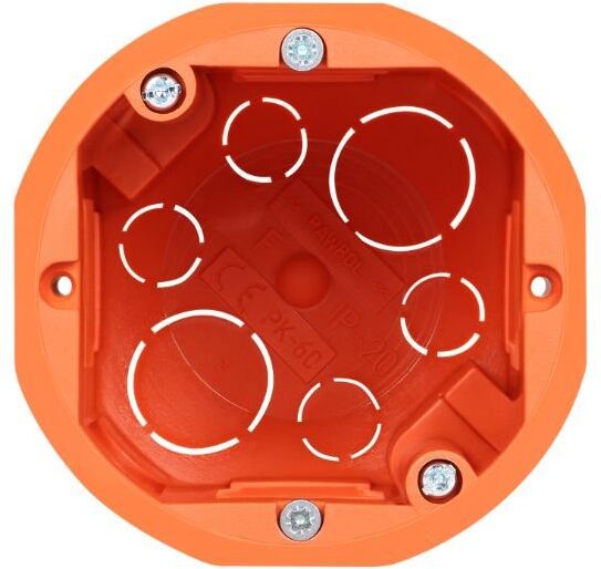 Orno Boîte d'Encastrement pour Cloisons 60mm Profondeur - Octogone