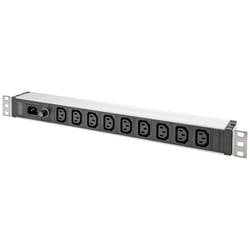 Digitus DN-95429 19 Zoll Netzwerkschrank-Steckdosenleiste 1 HE Kaltgeräte-Steckdose C13 10A Geeignet für Schranktiefe: ab 300 mm Aluminium, Aluminium