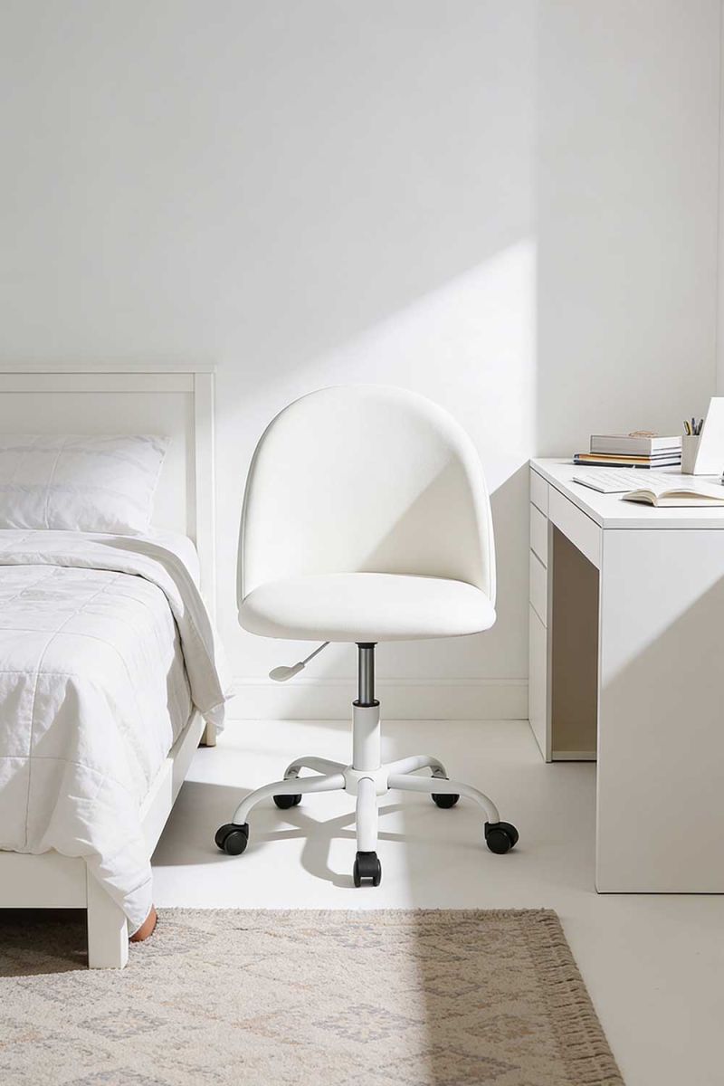 RegalosMiguel Silla White Vint Office - Blanco