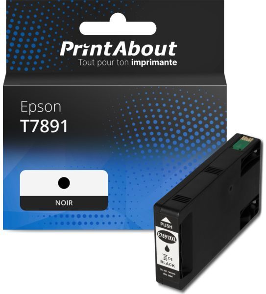 PrintAbout Cartouche compatible Epson T7891 - Noir Noir