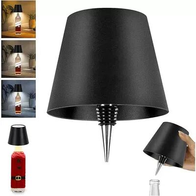 DynamicDeals LumiBottle Wireless Wine Bottle Lamp With Touch Dimming & Color Modes black