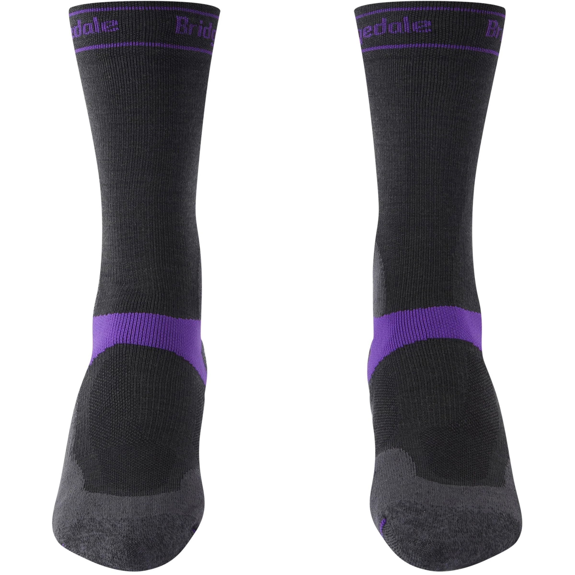 Bridgedale MTB Mid-Season Weight T2 Merino Damen Fahrradsocken grau Größe 38 Mountainbike Atmungsaktiv Merinowolle