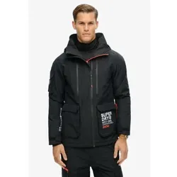 Superdry für Herren. MS110178A Skijacke Ultimate Rescue schwarz (L), Sportlich, Schnee, Recyceltes Polyester, Nachhaltig