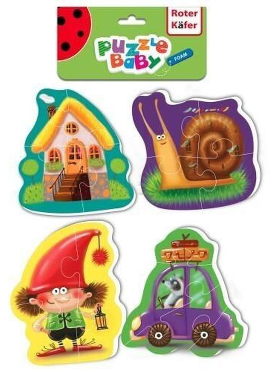 Educatieve puzzelset voor kinderen - Sprookjesafbeeldingen: Rode kever