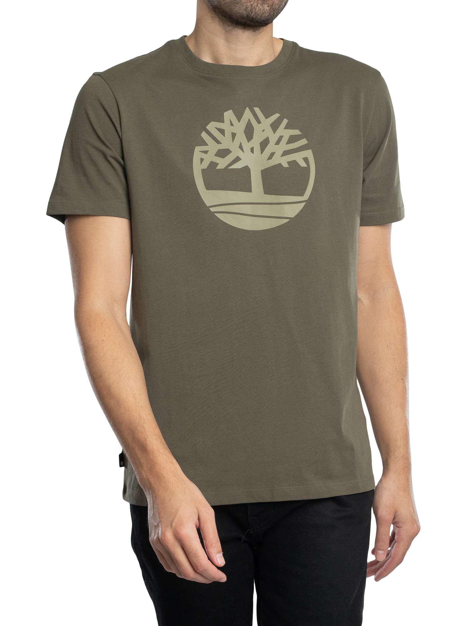Timberland Baum-Logo-T-Shirt, Grün