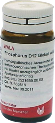 WALA Heilmittel GmbH PHOSPHORUS D 12 Globuli 20 g 08787028