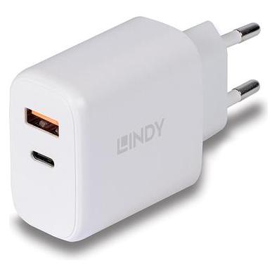 Lindy Charger mit EU-Stecker (65 W, 2 Ports) (73438)