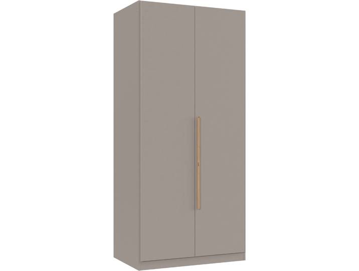 Drehtürenschrank WIMEX Marburg in der Breite 90cm, inkl. Kleiderstange und Einlegeboden , beige (saharagrau), B:90cm H:199cm T:58cm, Holzwerkstoff, Schränke, Drehtürenschrank, in verschiedenen Farbvarianten erhältlich