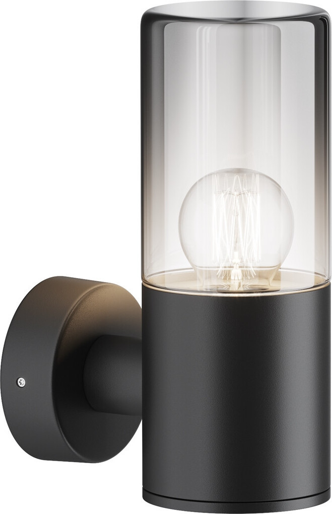 Maytoni Buitenwandlamp met één lamp, E27, 60W, grafietkleur, IP54, aluminium/glas