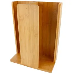 MONOUSO - Spender für Trinkbecher und Deckel aus Bambus 23x12x30cm (1 Stück)