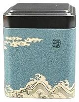 Uplifted Finds Vintage Square Iron Tea Tin Container green