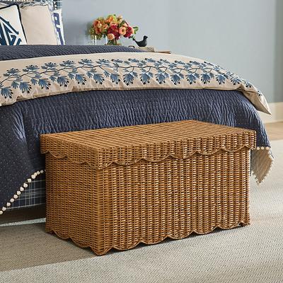 Lulu Woven Scalloped Storage Basket - Ballard Designs