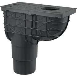 Alcadrain Universal-Regensinkkasten 300×155/125/110 mm Abgang senkrecht, Schwarz