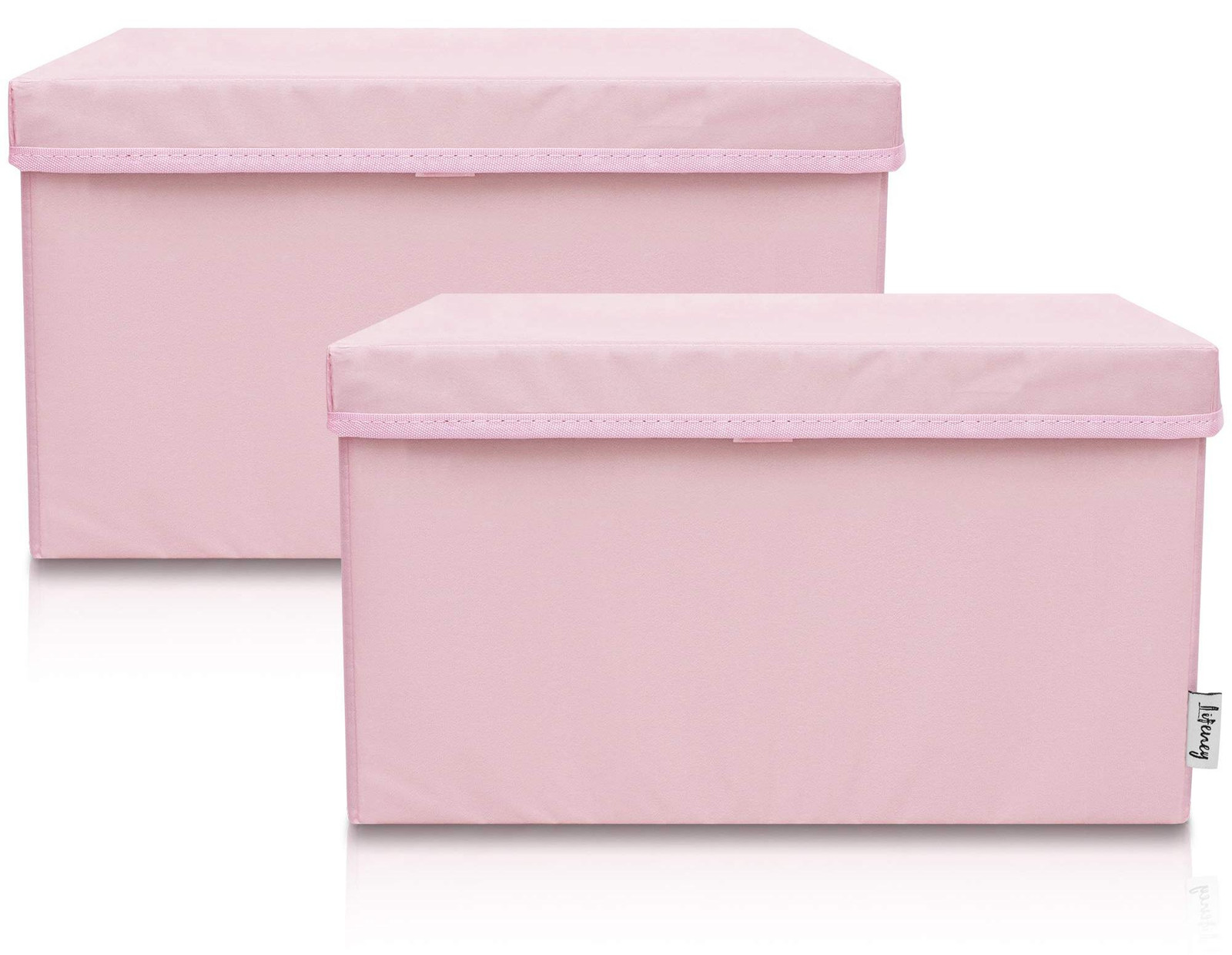 Dripio Stapelbare Opbergboxen voor Volwassenen, Solid, Textiel, Set van 2