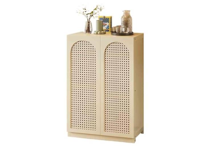 YHxFlux Küchenschrank Küchen-Sideboard im Retro-Stil, Wohnzimmer-Aufbewahrung Lagerung(Weiß)