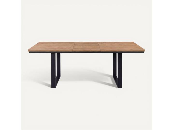 Lot 2 pieds U table extensible OTTO Noir
