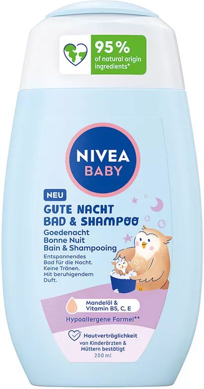 Nivea - Baby Gute Nacht Bad & Shampoo, 200 ml