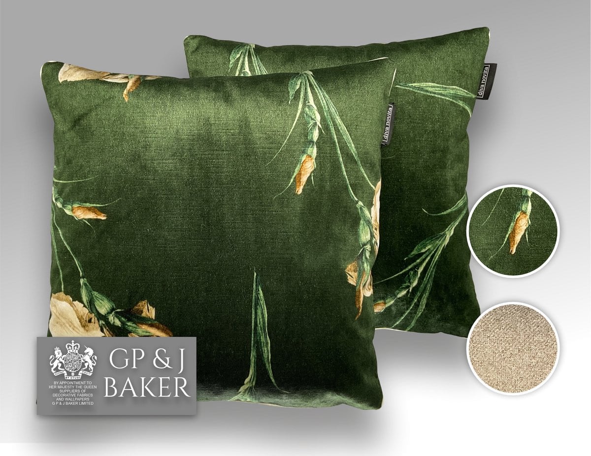 GP & J Baker Baker Iris fluwelen sierkussen