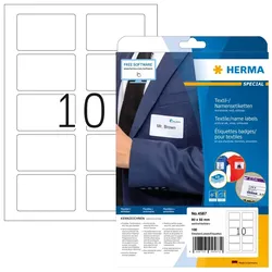 HERMA 4587 selbstklebendes Etikett Abgerundetes Rechteck Entfernbar Weiß 100 Stück(e)