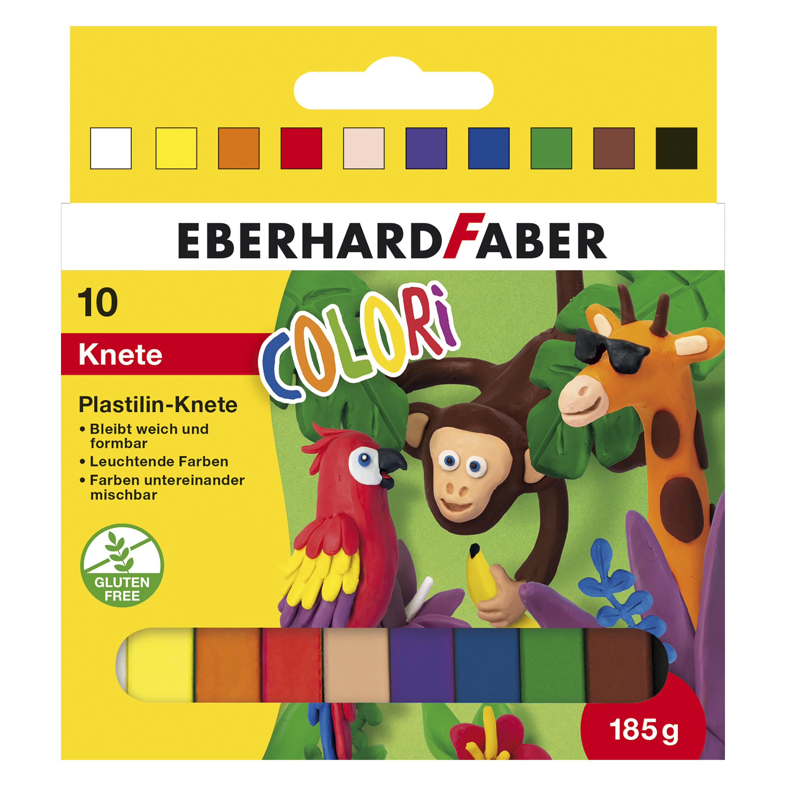Faber-Castell Plastilin-Knete 10er Kartonetui (572011)