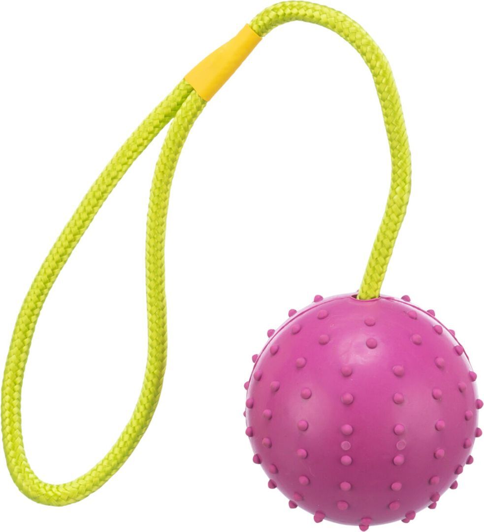 TRIXIE Ball am Seil, Naturgummi, Ø 7 / 30 cm