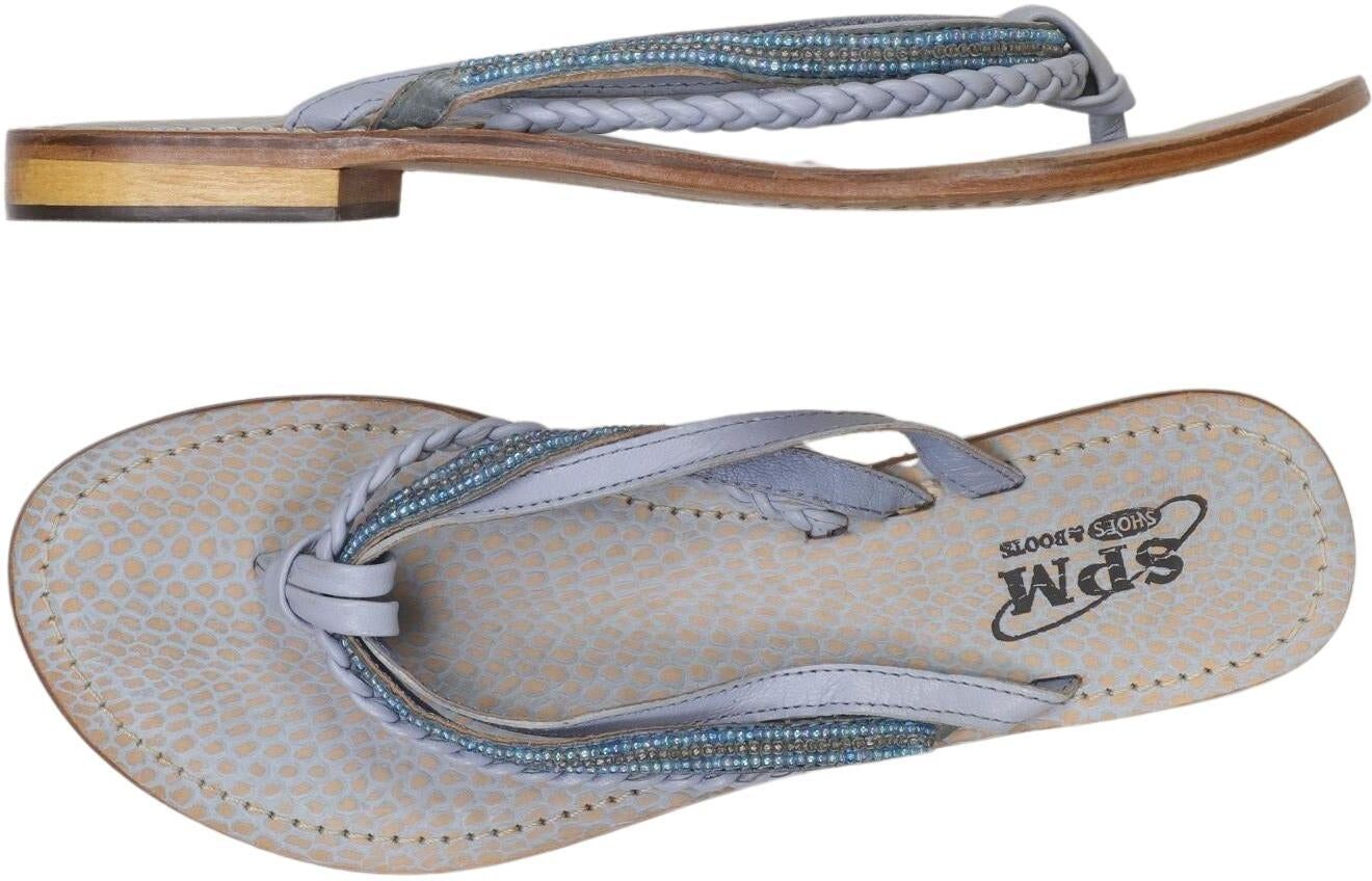 SPM Damen Sandalen, Blau, Gr. EU 39, Leder - Second Hand