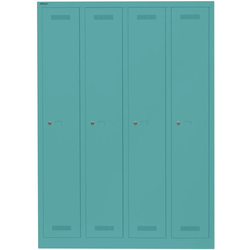 Garderobenschrank MonoblocTM | 4 Abteile - 659 aquamarin