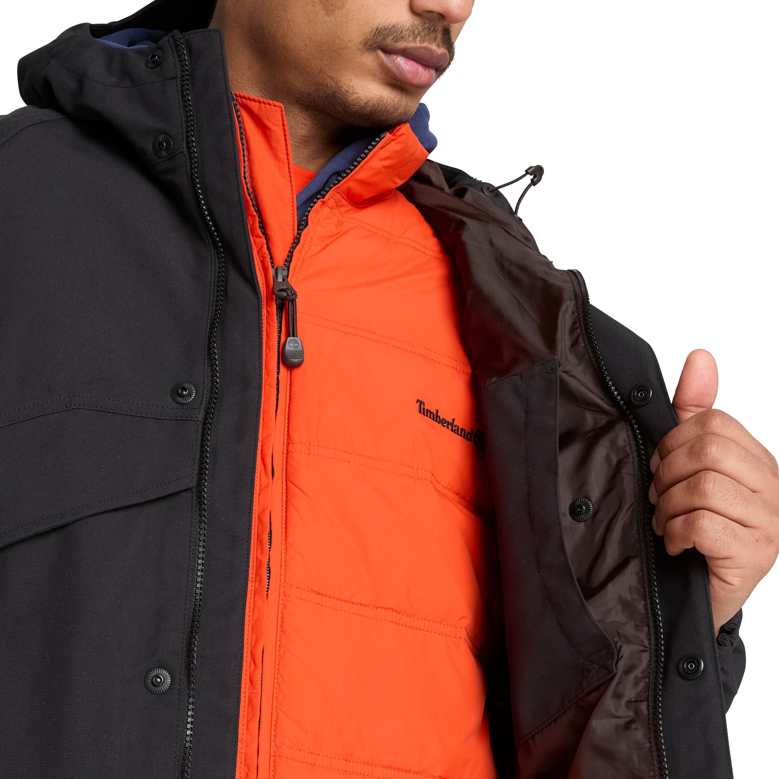 Funktionsjacke TIMBERLAND "WEATHERLINE - WP Archive inspired S", Herren, Gr. XL, schwarz, Obermaterial: 100% Nylon, Jacken Funktionsjacke, aus Nylon, in den Grössen S bis XXXL schwarz XL