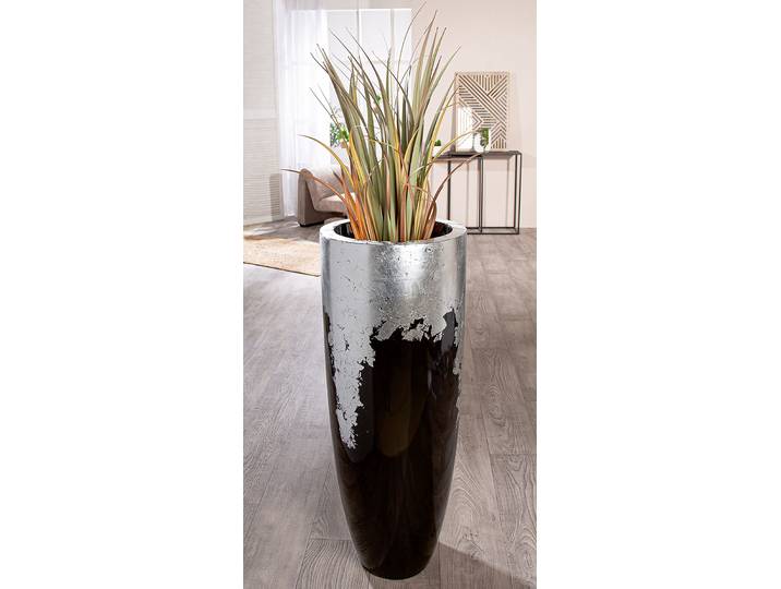 Übertopf Konus 100cm Schwarz/Silber