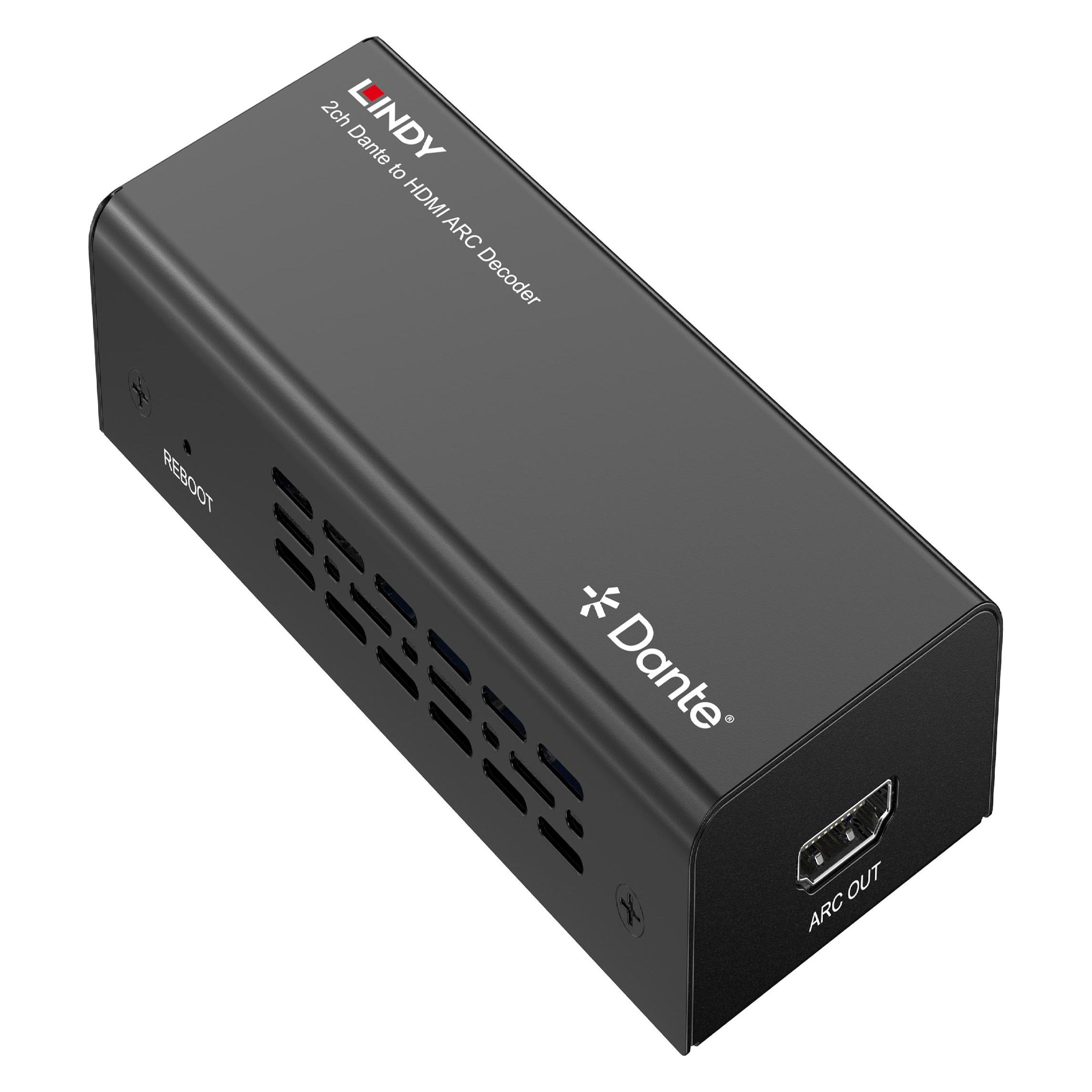 Lindy 2-Channel Dante HDMI Arc Decod (Digital -> Analog) (70621)