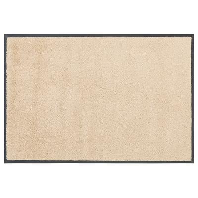 Fußmatte OTTO HOME "Lavea" Gr. 61, beige (sand), B:75cm H:9mm L:120cm, Kunstfaser, Teppiche, Fußmatte, Schmutzfangmatte, Uni-Farben, In- und Outdoor-Teppich, waschbar