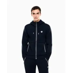 EA7 für Herren. 8NPM20_PJ4EZ Normales marineblaues Sweatshirt (M), Lässig, Sportlich, Polyester