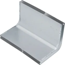 Hager UKK340282 Vertikalkrümmer 2-zügig aus Stahlblech zu UK 340x28mm