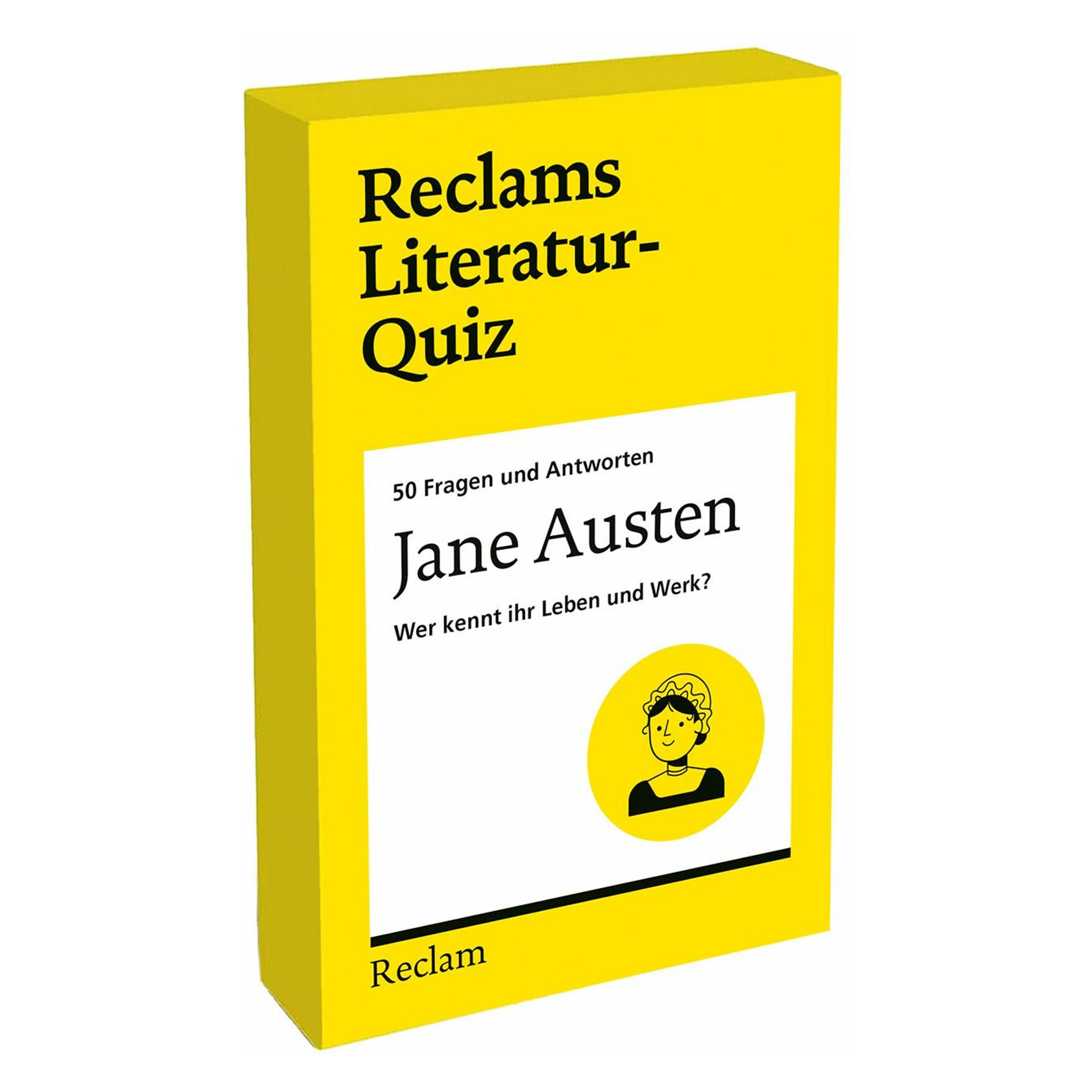Reclam Jane Austen. Wer kennt ihr Leben und Werk? 50 Fragen und Antworten für Büchermenschen (Deutsch) (61550170)