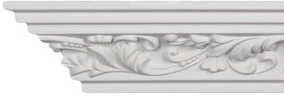 uDecor 4-inch Scrolling Leaf Crown Molding (8 pieces)