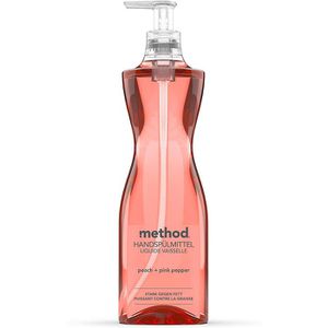 Method Spülmittel Peach & Pink Pepper, ökologisch, biologisch abbaubar, höchste Fettlösekraft, Flasche, 532 ml
