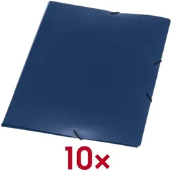 EICHNER Eckspanner A4 10 Stück blau blau, 22x31 cm