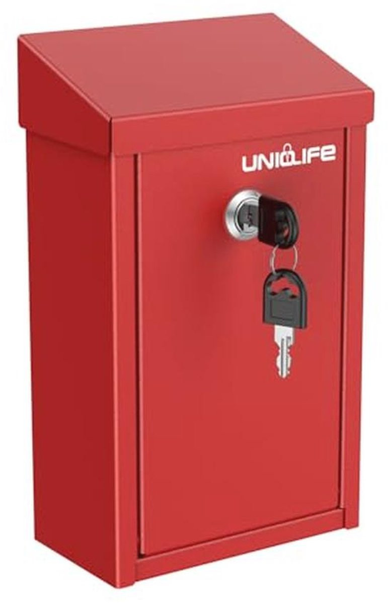 Veilige Sleutel Drop Box voor Buiten - Metalen Donatie Box met Sleutelslot