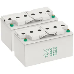 2x 12V 60Ah kompatibel zum mobilen Arbeitsplatz von Jungheinrich
