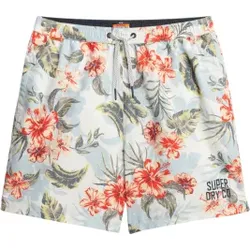 Superdry für Herren. M3010242A Mehrfarbiger Badeanzug mit Hawaii-Print (XXL), Strandbekleidung, Recyceltes Polyester, Nachhaltig