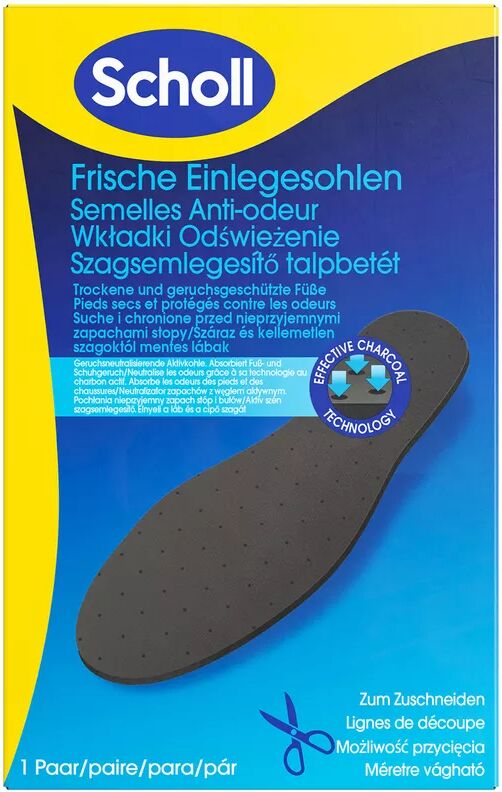 Scholl - Frisch im praktischen Falt-Format, Odour Buster Einlegesohlen, 1 Paar