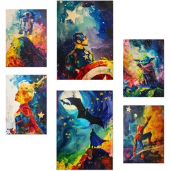 POSTER Set Mit 6 Superhelden A3 & A4 Rahmenlos