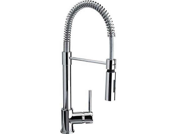 FRANKE COXY Küchenarmatur Hochdruckarmatur Einhebelmischer Massive Edelstahlgehäuse Flexibler Auslauf mit Brausefunktion hartverchromt 115.0185.417, chrome