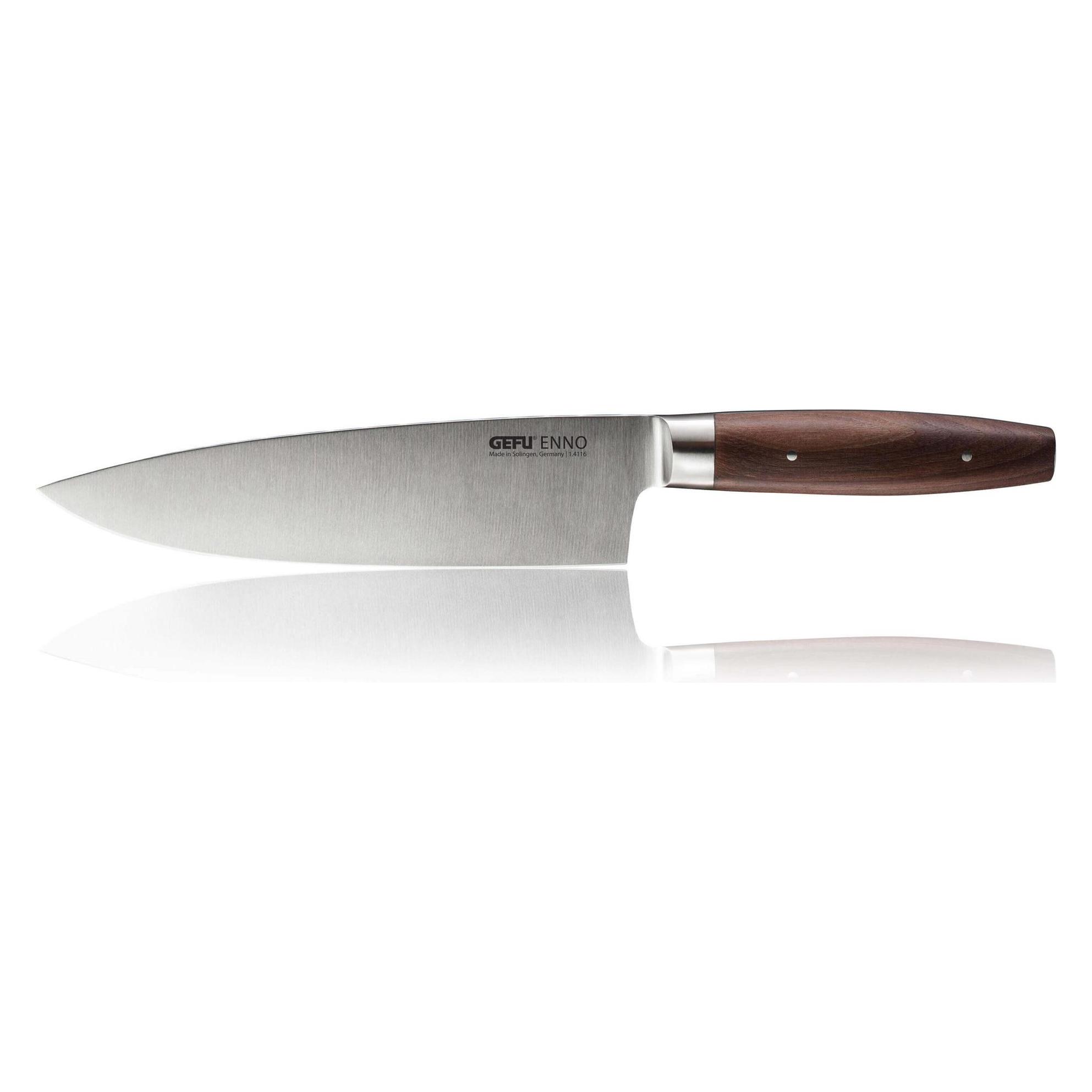 GEFU Kochmesser, 20 cm, Stahl, Walnussholz - |Enno (20 cm, 1x) (14001)